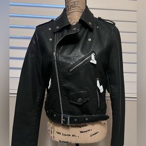 NastyGal faux leather moto jacket